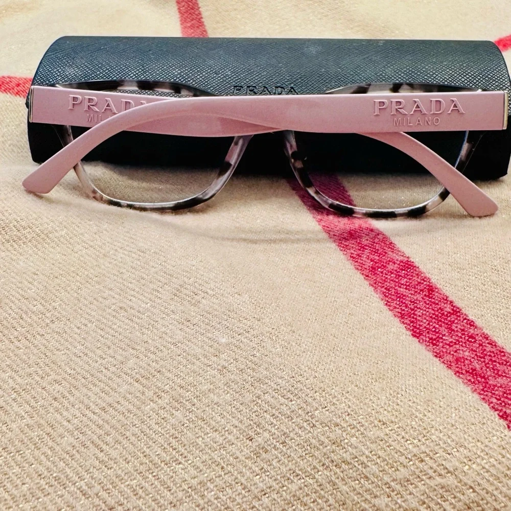 Prada Tortoise and Pink Women's Glasses - Picture 3 of 4